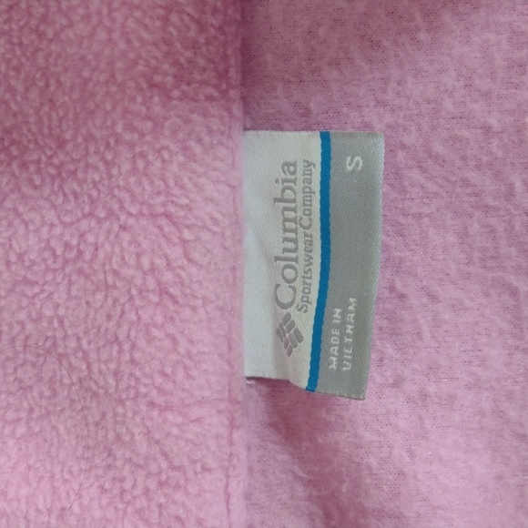 Columbia Pink Benton Springs Fleece Full Zip Jacket Size S - Picture 8 of 13